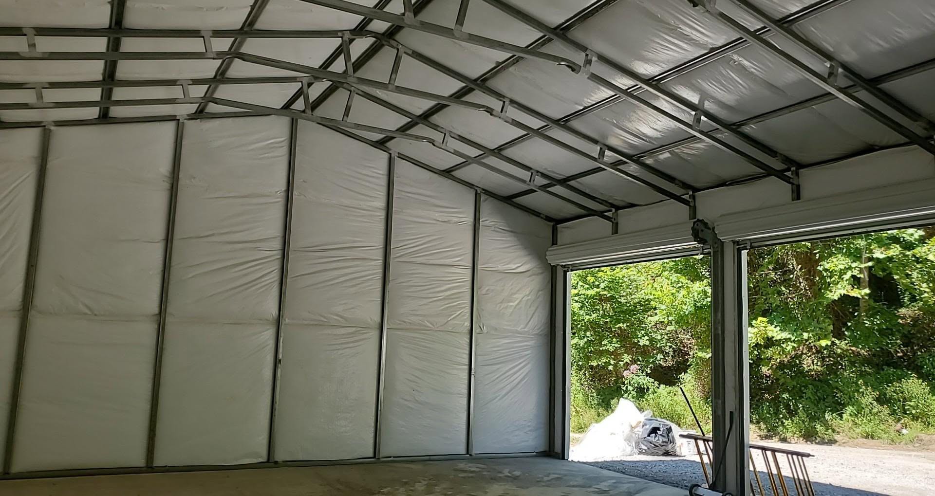 Insulated metal building interior